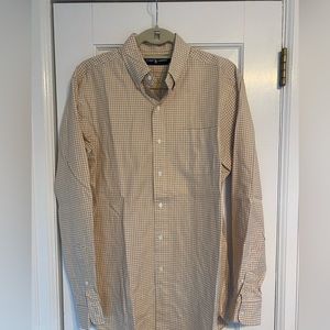 Ralph Lauren men’s button down. Size Medium. Cream & tan.